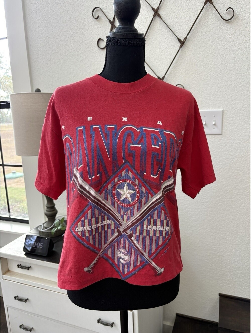 Red Vintage Texas Ranger Tshirt 1995